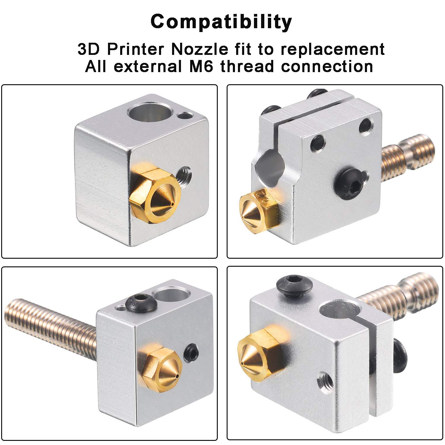 0.4mm Brass Nozzles 3D Printer - Hotend 0.4Mm ulasan dan harga