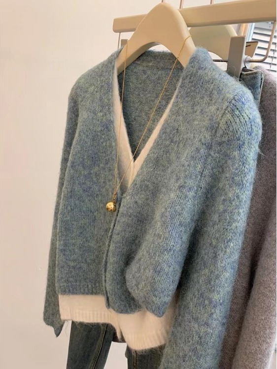 Korean Style Loose Knitted Swe - Resin Vat ulasan dan harga
