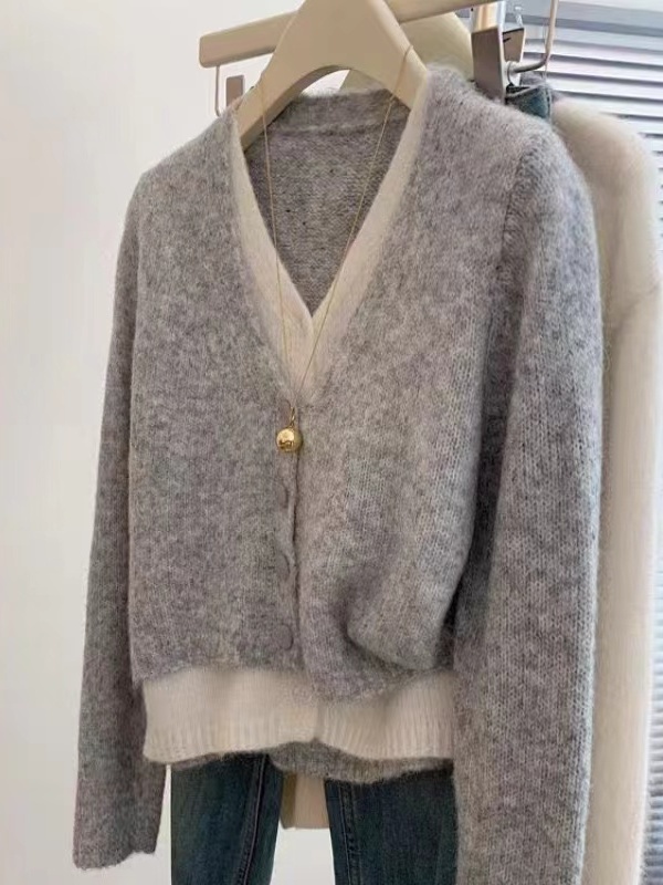 Korean Style Loose Knitted Swe - Resin Vat ulasan dan harga