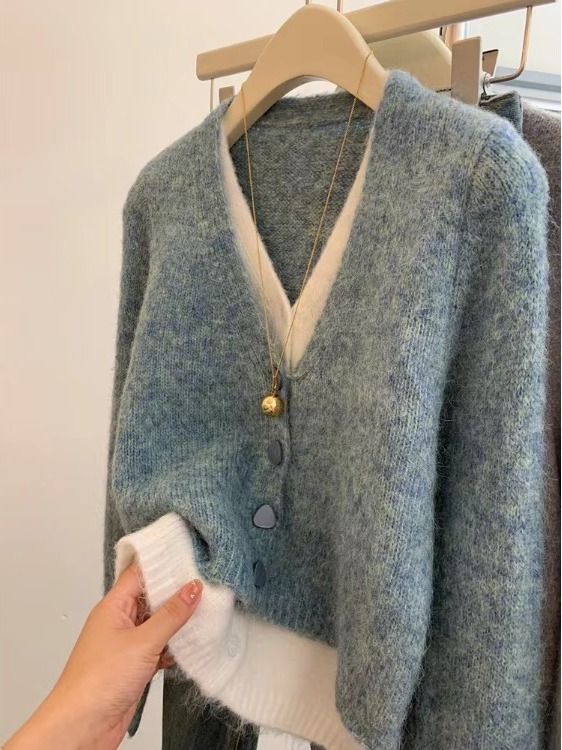 Korean Style Loose Knitted Swe - Resin Vat ulasan dan harga