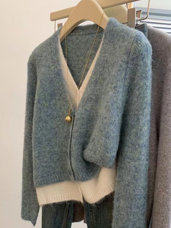 Korean Style Loose Knitted Swe - Resin Vat ulasan dan harga