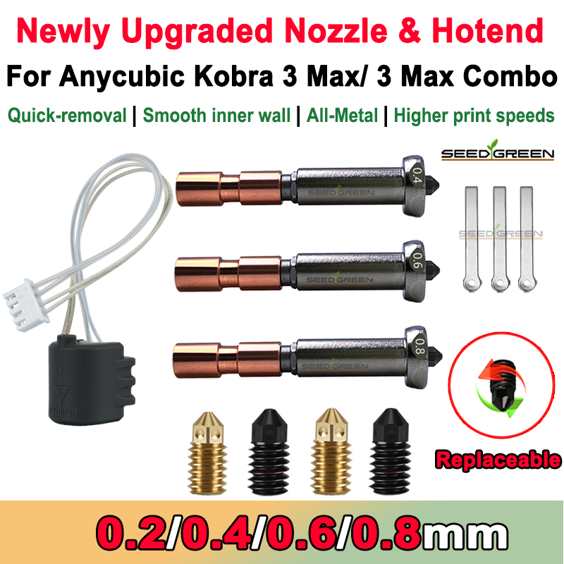 Upgrade Nozzle For Anycubic Ko - Hotend 0.4Mm ulasan dan harga