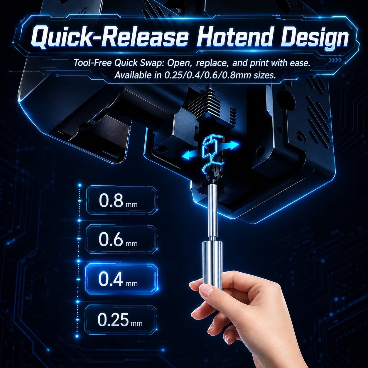 Hardened Steel Nozzles for Any - Hotend 0.4Mm ulasan dan harga