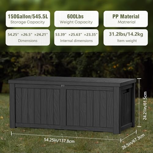 150 Gallon Lockable Resin Deck - Uv Resin ulasan dan harga