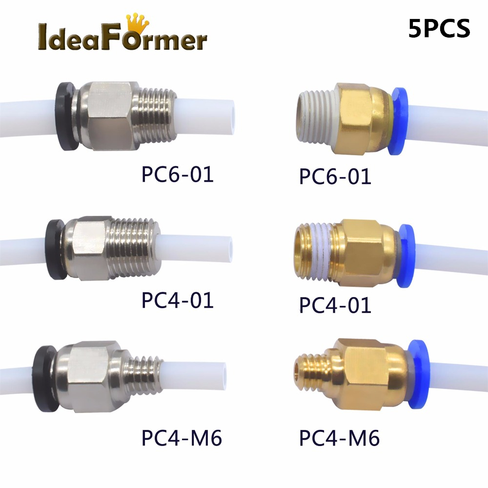 5pcs Quick Fitting PC4-01 PC6- - Filament 1.75 ulasan dan harga