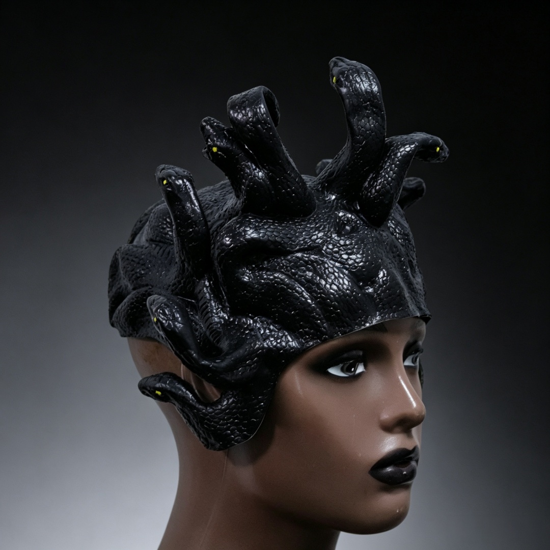 Snake Shaped Wig Mask For Wome - Cobra Extruder ulasan dan harga