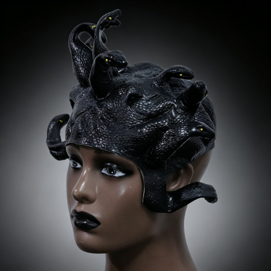 Snake Shaped Wig Mask For Wome - Cobra Extruder ulasan dan harga