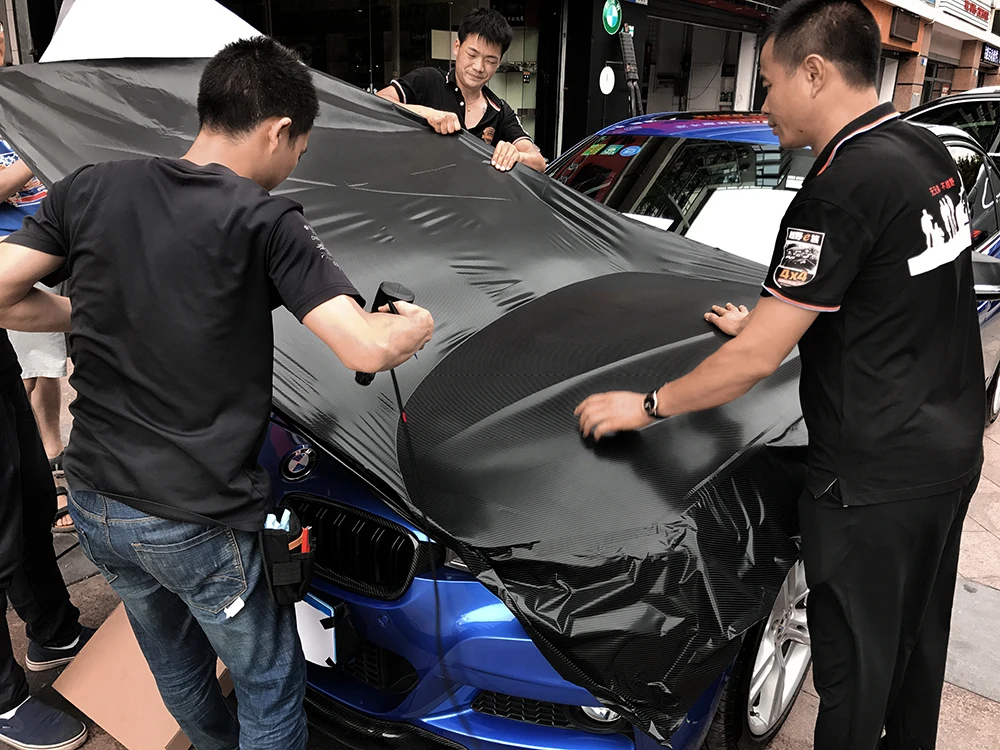 4D Carbon Fiber Vinyl Film 152 - Fep Film ulasan dan harga